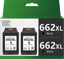 2pk Compatible for HP 662XL Black Ink Cartridge CZ105AL for Deskjet 1515 2515 picture