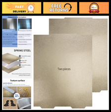2 Pack Flexible Spring Steel PEI Build Plate 365x365mm Double-Sided Textured for picture