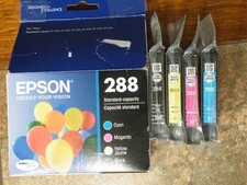 Genuine Epson 288 Ink Cartridge Black and Color Combo Pack - Exp 11/2024 picture