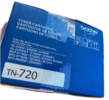 GENUINE Brother TN-720 Toner Cartridge Black Printer Ink *OPEN BOX picture