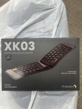 ProtoArc XK03 Portable Folding Ergonomic Keyboard Bluetooth, Full Size Keys picture