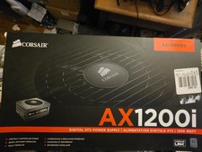 CORSAIR AX1200i DIGITAL ATX POWER SUPPLY W/ CABLES 1200W MODULAR 80 PLUS-TESTED picture