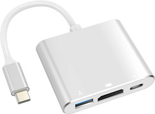 Adaptador USB C a HDTV 4K AV Multi Puerto Carga Rapida MacBook Pad Pro 2018 2019 picture