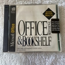 Microsoft Office Professional and Bookshelf Software CD 1994 Windows Vtg Sealed picture