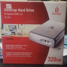 Iomega 320 GB Desktop Hard Drive External HiSpeed USB 20 PCMac 7200 RPM G1N picture