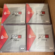 Iomega Zip Disk 250mb Lot of 4  for PC NOS (NEW, Unused) picture