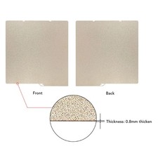 Double Side PEI Build Plate Fit Textured Print Bed Platform 264x276mm Gold picture