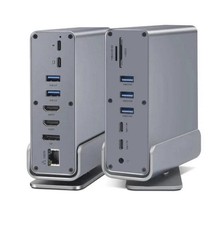 15-in-1 USB C Docking Station, Triple Monitor 4K HDMI Hub, 3xUSB 3.2 picture