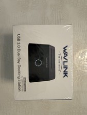 Wavlink USB 3.0 Dual Bay HDD SSD Docking Station WL-ST334UA Offline Clone Sealed picture