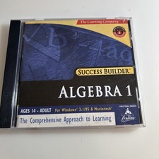 Success Builder Algebra 1 Windows PC/Mac CD-Rom The Learning Company zaos picture