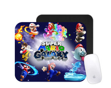 Mario Galaxy Mouse Pad | Space Adventure Gaming Desk Mat | Custom Retro Gift picture