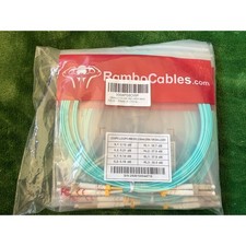 RamboCables OM4 SC to LC Fiber Patch Cable 10ft 3m 4-Pack Multimode Duplex NIP picture