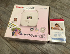 Canon PIXMA mini260 Color Digital Photo Printer with Photo Paper New Open Box picture