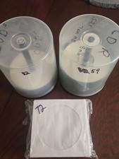 LOT 91 BLANK DVD-R & CD-R Memorex 52x (59)  Blank (32)  Empty Cd/dvd Sleeves(72) picture