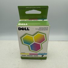 NEW OEM SEALED 3 Genuine Dell Series 7 DH829 Color Ink Cartridges picture