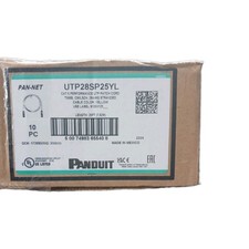 PANDUIT UTP28SP25YL CAT6 PERFORMANCE UTP PATCH CORD. 25FT. YELLOW. BOX OF 10 picture