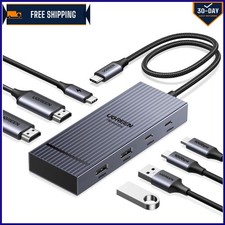 Compact 7-in-1 USB C Docking Station with Fast Data Transfer & Charging picture