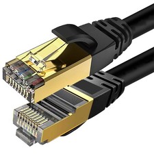 Ultra Network RJ45 CAT8 Ethernet Cable Gold 40Gbps SSTP LAN Modem Lead 10ft Lot picture