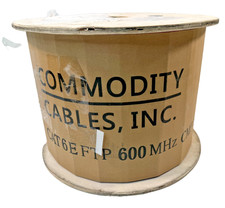 Commodity Cables Cat6E Shielded Plenum Cable Pink 1000ft 600MHz Solid Copper CMP picture