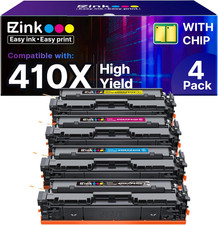 E-Z Ink 410X Toner Cartridges Compatible for HP 410X 410A CF410X CF411X CF412X C picture