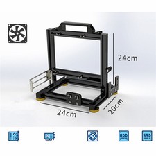 Open Frame ITX PC Case Steel Aluminum Computer Mini Cooling Case SFX White Black picture