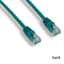 Kentek Green 25ft Cat6 UTP Cable 24AWG 550MHz Pure Copper RJ45 Ethernet Routers picture