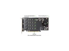 SI-PEX40161 PCI-Express 3.0 x16 PCI-Express Quad M.2 PCIe 3.0 x4 PCIe x16 SYBA picture