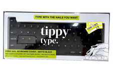 tippy type Long Nail Keyboard Cover – Matte Black – Compatible with Apple Device picture