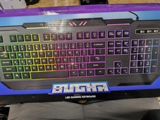 TikTok Bugha Exclusive Backlit RGB LED Gaming Keyboard with Function Keys for PC picture