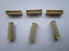 100 pcs Pitch 1.25mm Micro 9 Pin Right Angle Male Plug Polarized Connector New picture