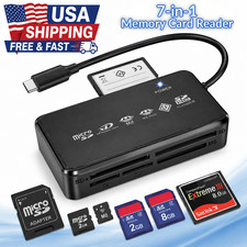 7 in 1 USB 3.0 Type C Card Reader SD Micro SD TF OTG Memory Adapter PC Laptop US picture