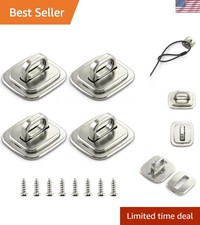 4 Pack Laptop Cable Lock Anchor Steel Security Base Plate Desk Mount Anti Theft picture