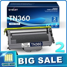 2x TN360 Toner TN-360 Cartridge Replacement for Brother TN 360 HL-2140 2170W picture