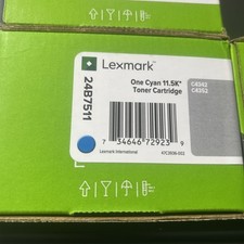 NEW GENUINE LEXMARK 24B7511 CYAN TONER CARTRIDGE picture