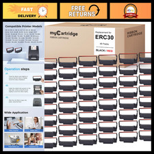 Compatible Ribbon Replacement for ERC30/34/38 B/R - 48 Pack, High-Quality Print picture