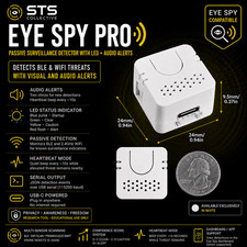 Eye Spy Pro Passive Surveillance Detector with LED + Audio Alerts BLE, WiFi, ALP picture