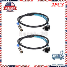2PCS Mini SAS SFF-8644 to 4 SATA hard disk 12Gbps data Server Raid Cable 1 Meter picture