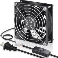 90Mm EC Axial Cooling Fan 92Mm X 25Mm AC 110V 115V 120V 220V 240V Dual Ball Bear picture