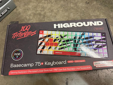 OB Higround x 100 Thieves Basecamp 75+ Wired RGB Hot-Swappable Keyboard Black picture