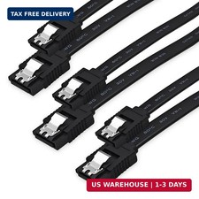 3-Pack 18 Inch SATA Cable, SATA III 6Gbps for HDD, SSD, DVD Drive picture