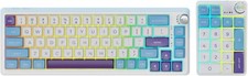 K68 Pro Gaming Keyboard, Layout Compact Wireless Mechanical Keyboard, Blue-White picture