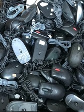 HP Dell Lenovo Logitech Microsoft Wired USB Used - Mouse MIXED BRANDS LOT OF 20 picture