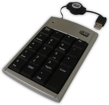 Adesso 19-Key Mobile USB Numeric Keypad w/Retractable Cable (AKP-150) picture