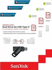 SanDisk 32GB 64GB 128GB Ultra Dual Drive Go USB Type-C Flash Drive SDDDC3 picture