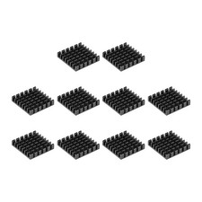 Electronic Radiators Heatsink for MOS GPU IC Chip Black 25 x 25 x 5 mm 10pcs picture