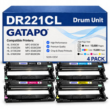 DR221CL 4PK Compatible Imaging Drum Set for HL-3150CDN HL-3180CDW DCP-9020CDN picture