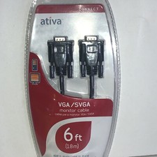 Ativa VGA/SVGA Monitor Cable 6 Feet HDB 15 Connect picture