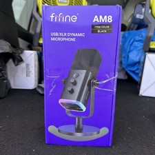 Fifine AM8 USB/XLR Dynamic Black microphone picture