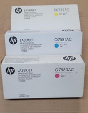 3PK NEW SEAL GENUINE HP Cyan/Magenta/Yellow Toner Set 3800 CP3505 picture