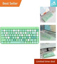 Wireless Mini Retro Keyboard - 84 Floating Round Keys, Bluetooth Connection picture